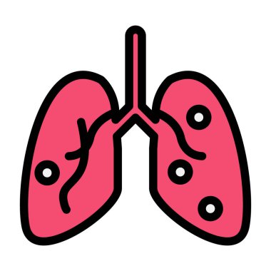 akciğer vektör illüstrasyon tasarımı