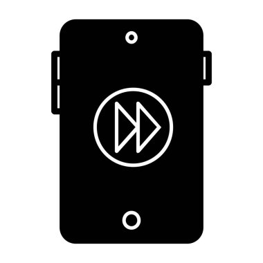 ses oynatıcı simge vektör çizimi