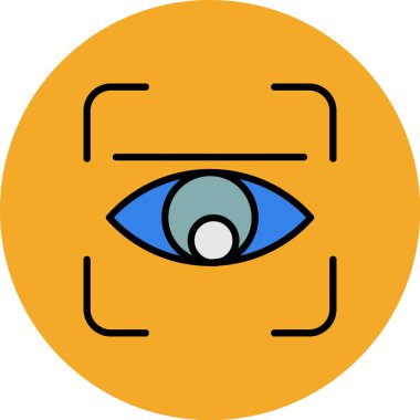 Göz simgesi vektör illüstrasyonu