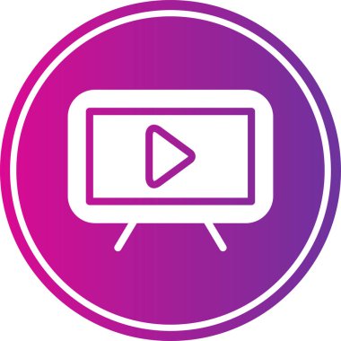 Modern simgenin vektör illüstrasyonu, izle