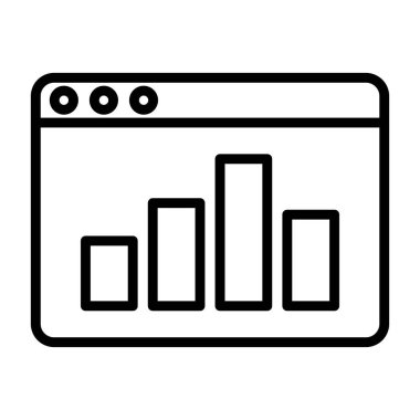 Beyaz arkaplanda web vektör simgesi