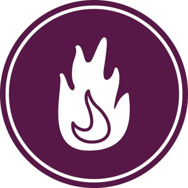 Ateş simgesinin vektör illüstrasyonu