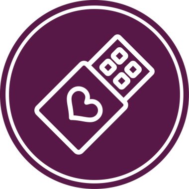 Bir kart simgesinin vektör illüstrasyonu