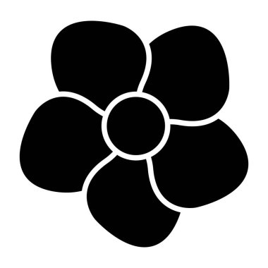 çiçek simgesi vektör illüstrasyonu