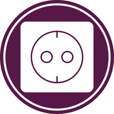 Yuvarlak bir simgenin vektör illüstrasyonu