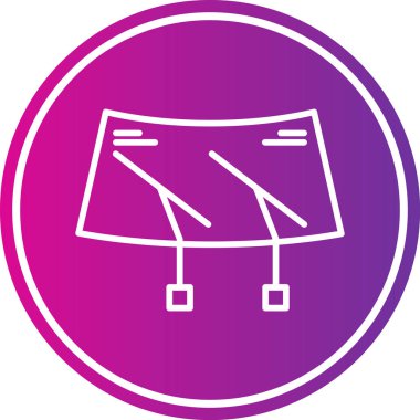 Çadır simgesinin vektör illüstrasyonu