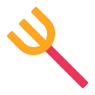 Çatal ağ simgesi basit vektör çizimi