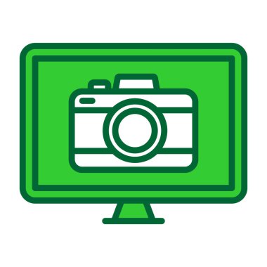 kamera simgesi vektör illüstrasyonu