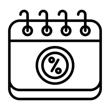 Takvim. Web simgesi basit illüstrasyon