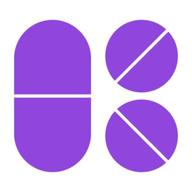 tıbbi hapları simgesi. vektör çizim