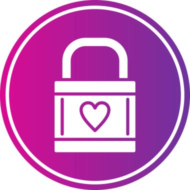 Kilit vektör satırı simgesi