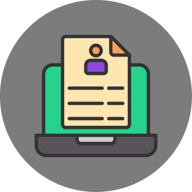 Modern simgenin vektör illüstrasyonu