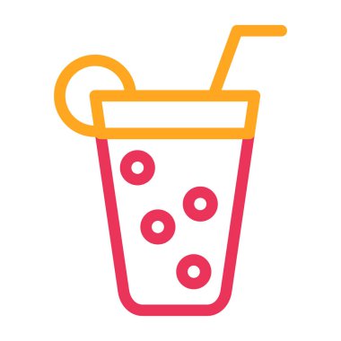 içecek vektör renk çizgisi simgesi