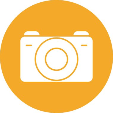 kamera düz vektör simgesi