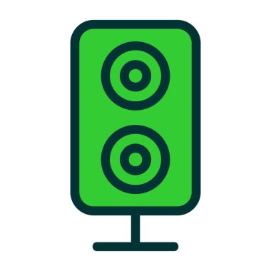 Konuşmacı. Web simgesi basit illüstrasyon