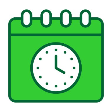 Takvim simgesi vektör illüstrasyonu