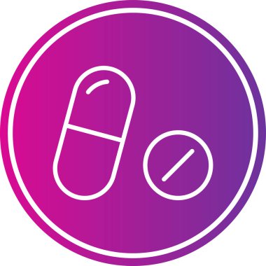 vektör hapları simgesi illüstrasyonu