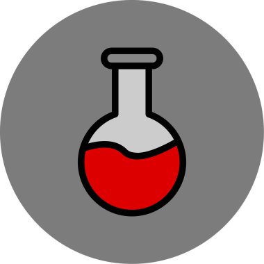 Kimyasal test tüpü. resimleme tasarımı