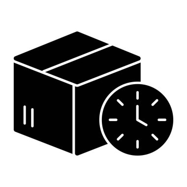 Moda biçimi arka planında kutu simgesi izole edildi