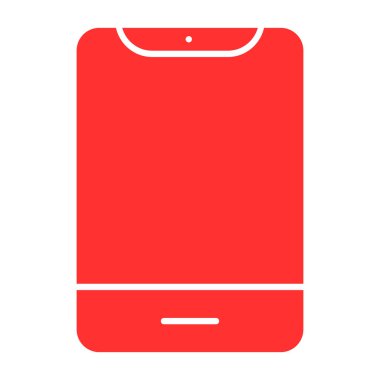 Beyaz arkaplanda modern düz kırmızı ikon vektörü. 10 saniye..