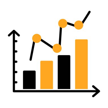 İş ve finans dairesi ikonu. vektör illüstrasyonu