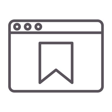 Web sayfası simgesi, vektör illüstrasyonu