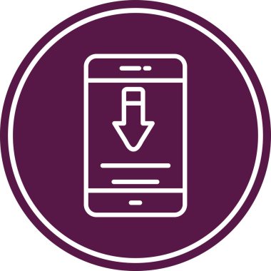 Vektör akıllı telefon simgesi illüstrasyonu