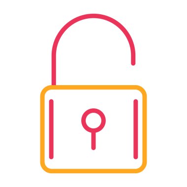 ikon vektör illüstrasyonunu kilitle