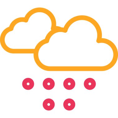 Yağmur. Web simgesi basit illüstrasyon