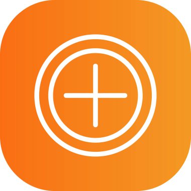 Bir çapraz simgenin vektör illüstrasyonu