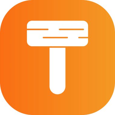 Tek bir simgenin vektör illüstrasyonu