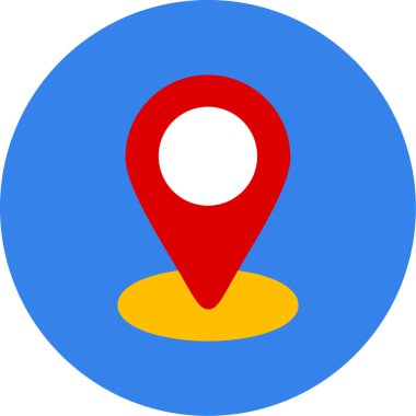konum pin simgesi vektör illüstrasyonu