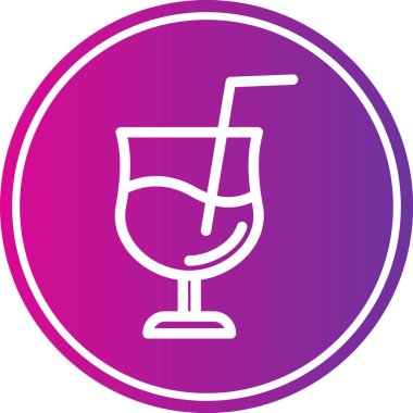 içki ikonu vektör illüstrasyonu