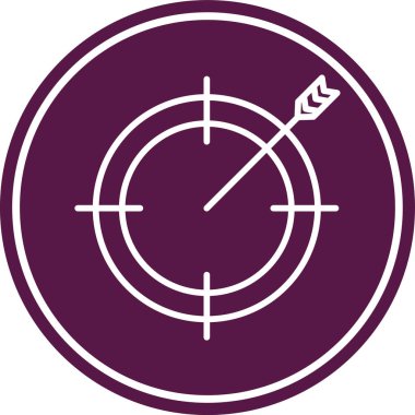 Hedef. Web simgesi basit illüstrasyon