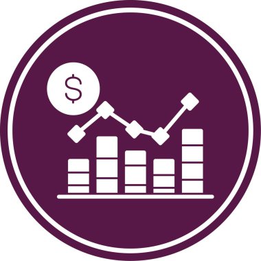 iş ve finans simgesi, vektör illüstrasyonu