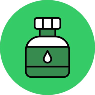 Su şişesi ikonu. Ağ için sıvı vektör sembolünün özet çizimi