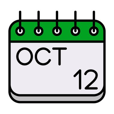 Takvim ekimi vektör illüstrasyonu