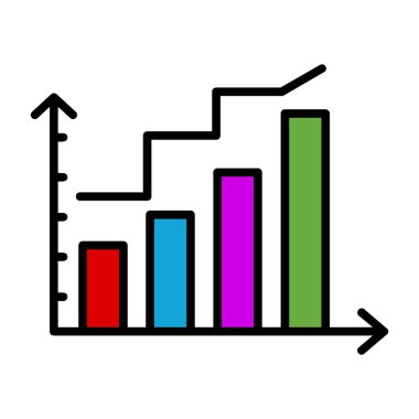grafik ikonu vektör illüstrasyonu