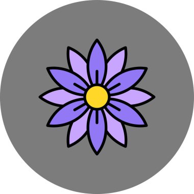 güzel çiçek vektör resimleme