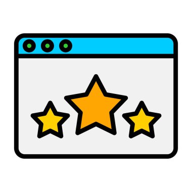 Web renk simgesi. Vektör çizim