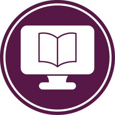 Bilgisayar. Web simgesi basit tasarım