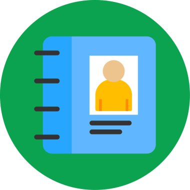 iş kartı vektör simgesi