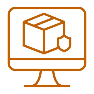 teslimat paket simgesi. beyaz arkaplanda izole edilmiş web tasarımı için parsel kutu vektör simgesi