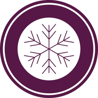 Moda biçimi izole edilmiş arkaplanda kar tanesi simgesi