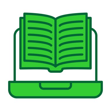 Kitap. Web simgesi basit illüstrasyon