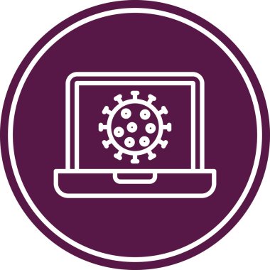 Bilgisayar. Web simgesi basit illüstrasyon