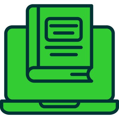 Kitap. Web simgesi vektör illüstrasyonu