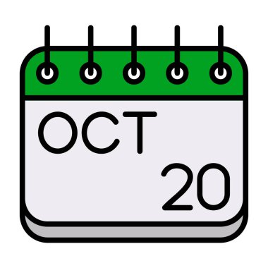 Basit tasarımda takvim ikonu