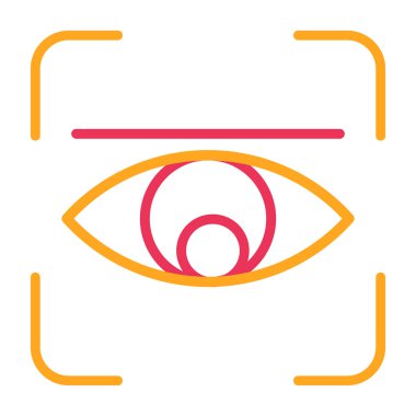 Göz simgesi. Web için göz vektör simgelerinin özet çizimi