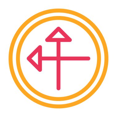 Okların vektör simgesi, düz tasarım